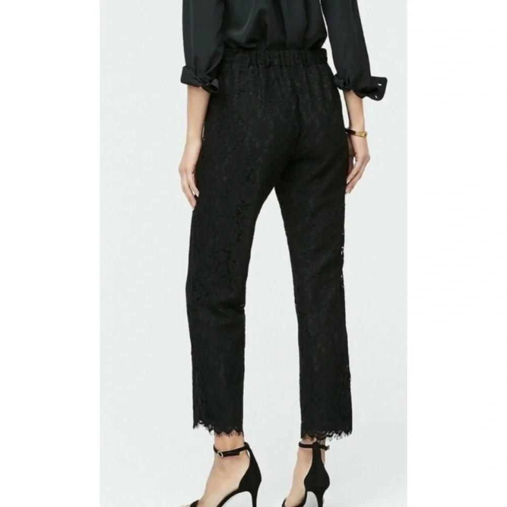 J Crew Peyton Black Lace Pants - Picture 2 of 10